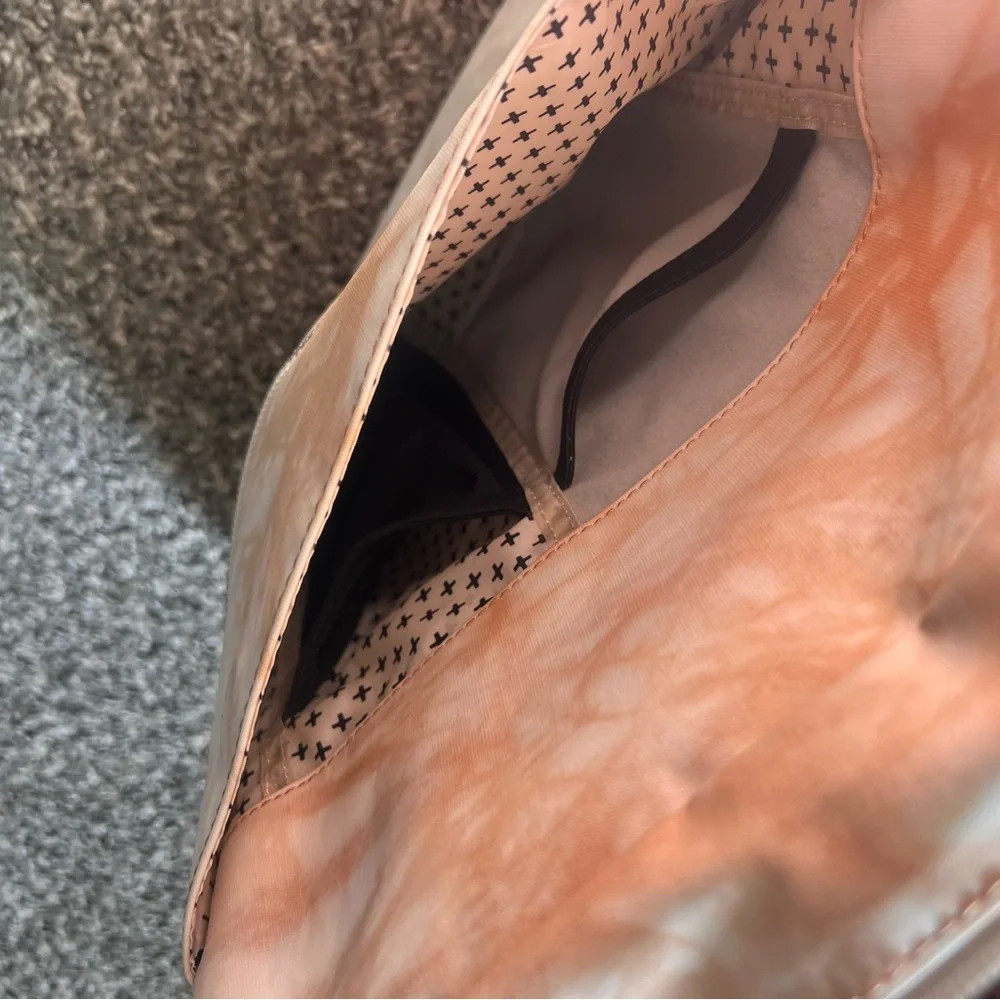 Petunia Pickle Bottom Tan and Cream Tie-Dye Baby Bag